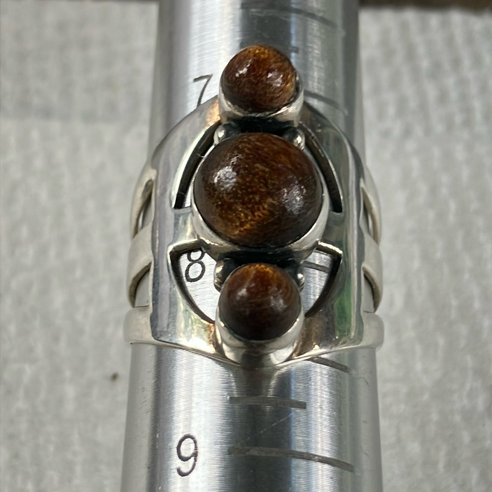 Desert Rose Trading Sterling Silver and Bronzite Ring